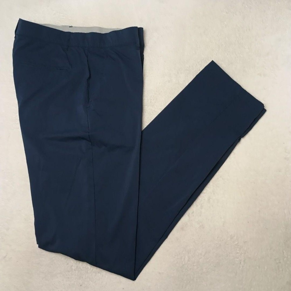 American Tall Pants Men 34x38 Blue Golf Performance Chino Slim Stretch Work Tech